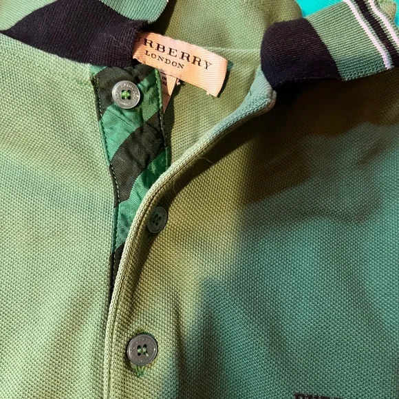 Burberry Mint Green Polo Shirt